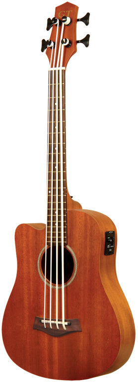 Gold Tone 23" acoustic-electric micro bass with mahogany top and bag included, left-handed model