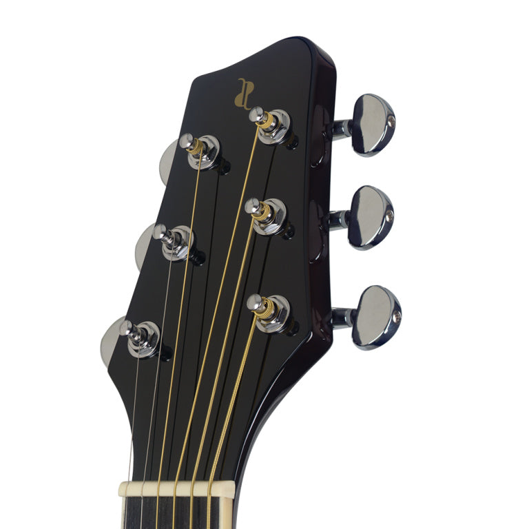 Stagg Cutaway acoustic-electric Slope Shoulder dreadnought guitar, sunburst, lefthanded model
