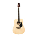 Stagg Natural dreadnought acoustic guitar with basswood top