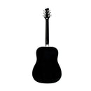 Stagg Black dreadnought acoustic guitar with basswood top