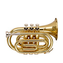 Stagg Bb Pocket Trumpet, ML-bore, Brass body material - clear lacquered