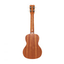 Traditional concert ukulele with mahogany top and Honu turtle engraving