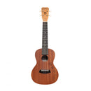 Traditional concert ukulele with mahogany top and Honu turtle engraving