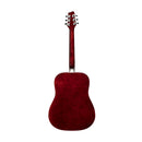 Stagg 3/4 natural dreadnought acoustic guitar with basswood top, left-handed model