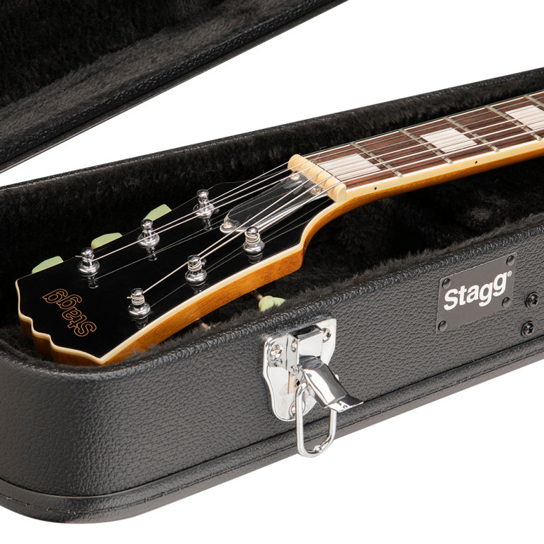 Stagg Basic series hardshell case for Les Paul-style electric guitar