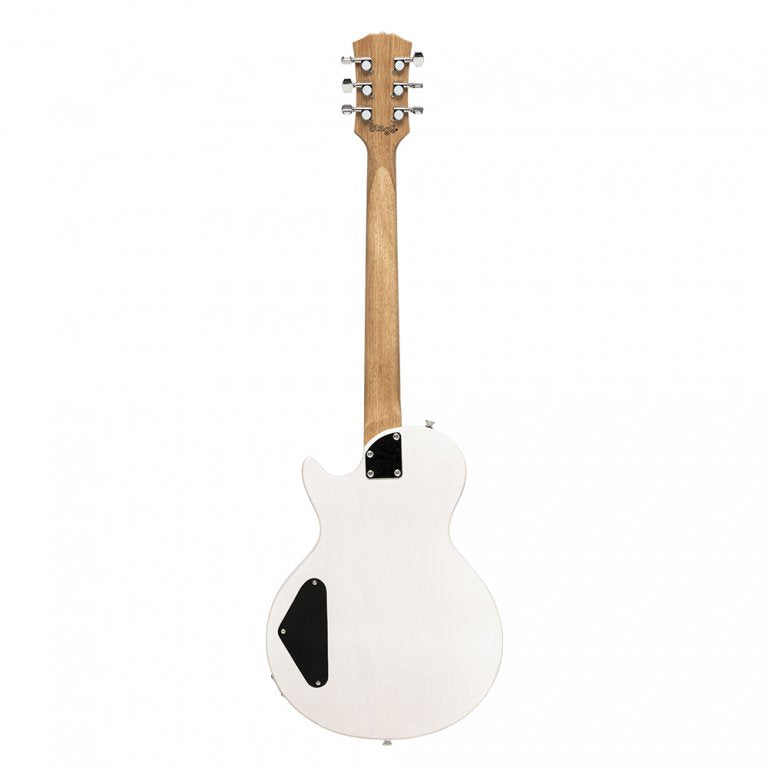 Stagg - Standard Series, electric guitar with solid Mahogany body flat top - White