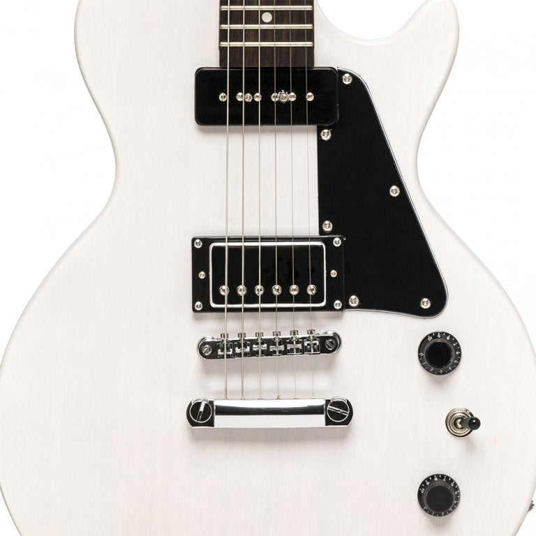 Stagg - Standard Series, electric guitar with solid Mahogany body flat top - White