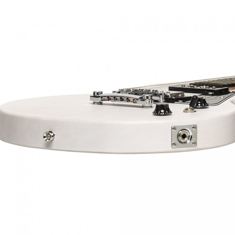 Stagg - Standard Series, electric guitar with solid Mahogany body flat top - White