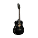 Stagg 1/2 black dreadnought acoustic guitar with basswood top