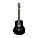 Stagg 1/2 black dreadnought acoustic guitar with basswood top