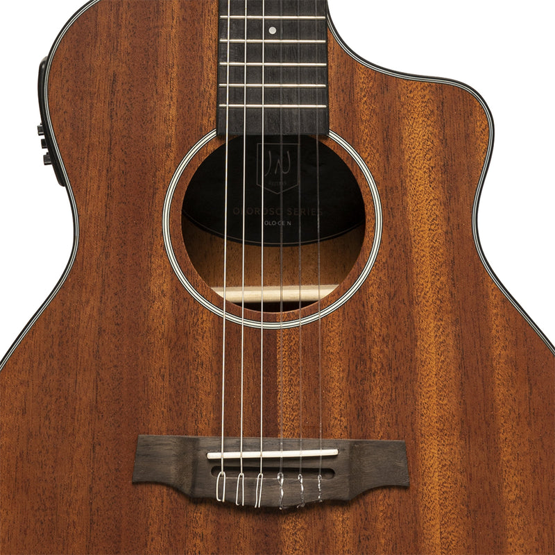 Electric-Classical Guitar with Sapelli Top, Oloroso Series - Natural