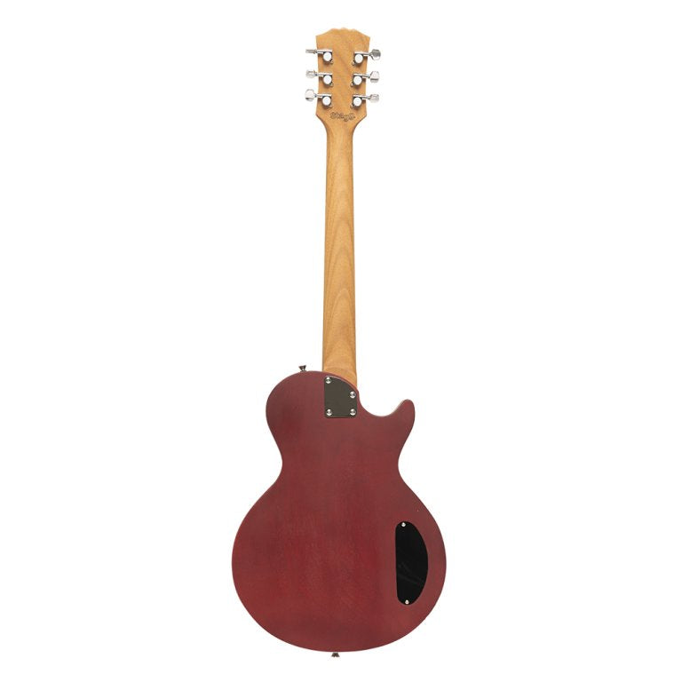 Stagg - Standard Series, electric guitar with solid Mahogany body flat top, Left Hand - Cherry