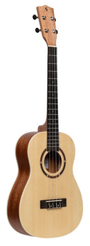 Stagg Traditional baritone ukulele with spruce top and black nylon bag