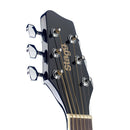 Stagg 4/4 black auditorium acoustic guitar with basswood top