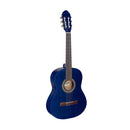 Stagg 3/4 blue classical guitar with linden top