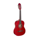 Stagg 3/4 red classical guitar with linden top