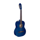 Stagg 4/4 blue classical guitar with linden top