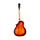 Gold Tone Deluxe resonator banjo with cutaway maple body and pickup, bag included