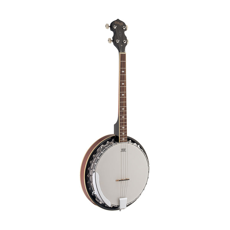 Stagg 4-string Bluegrass Banjo Deluxe w/ metal pot - high gloss finish