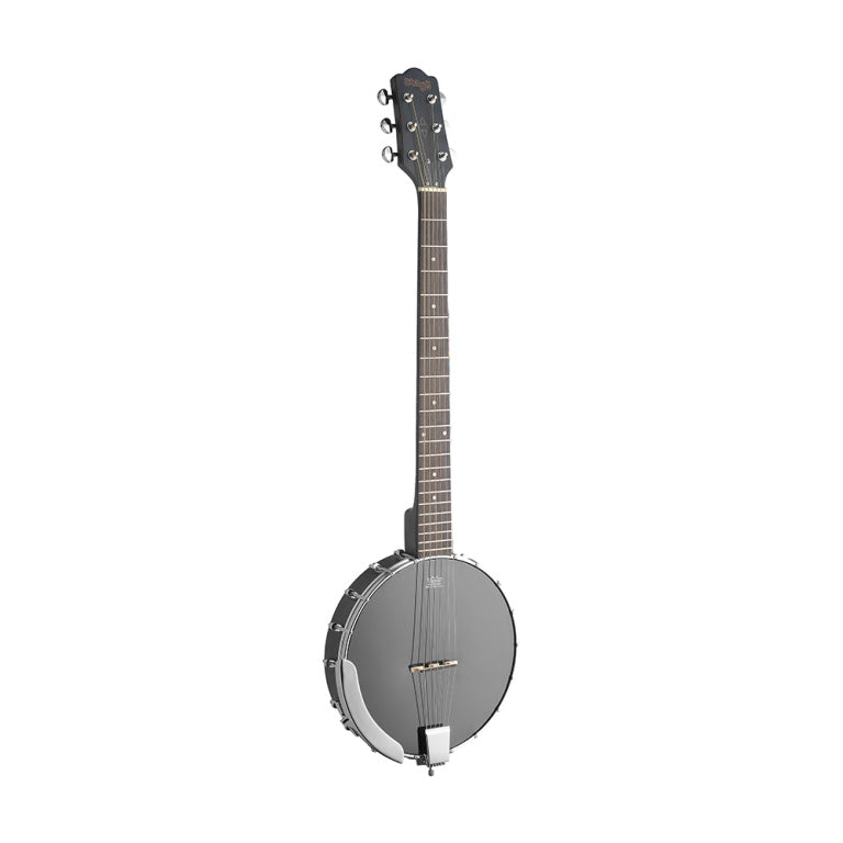 Stagg 6-String open back guitar banjo w/ guitar headstock