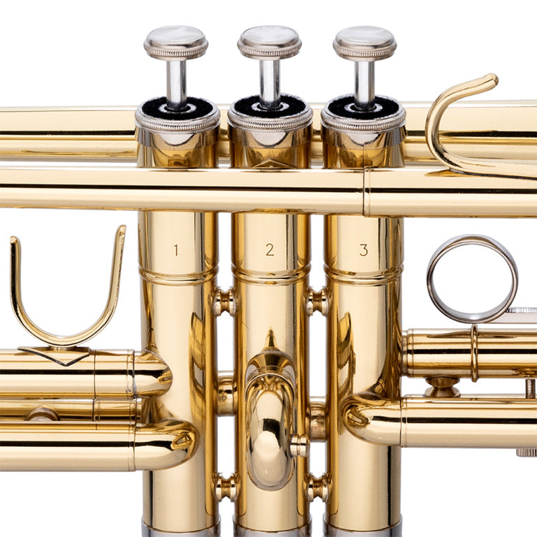 Stagg C Trumpet, ML-bore, Brass body material - clear lacquered