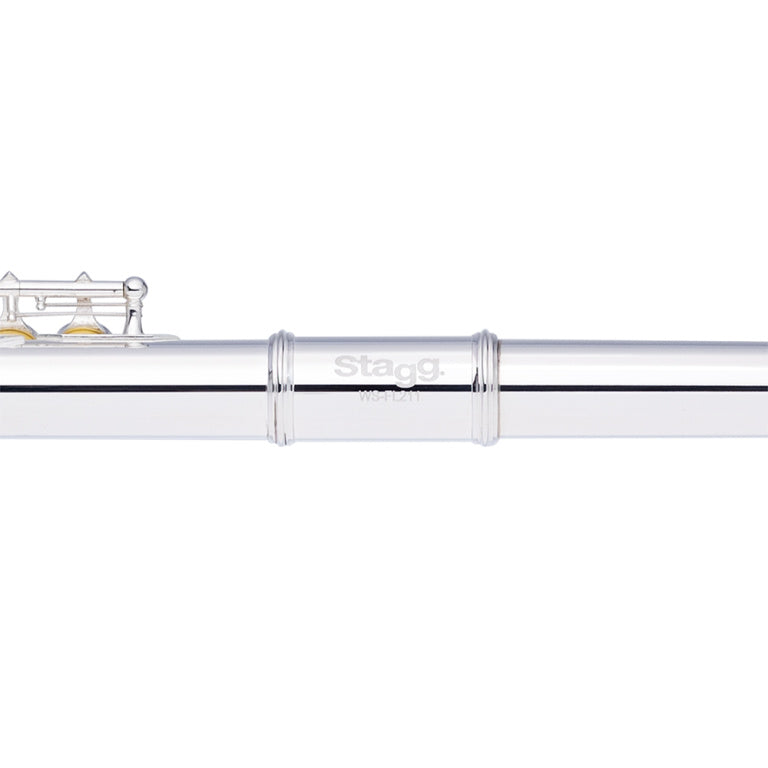Stagg C Flute - closed holes, offset G, split E - S/Plated