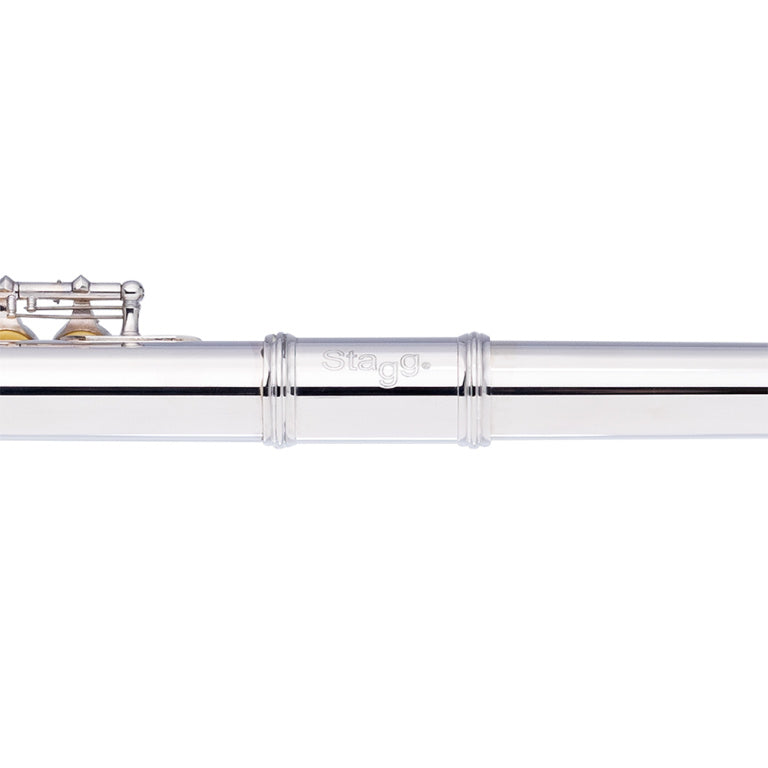 Stagg - C Flute - offset G, split E - Silver Plated