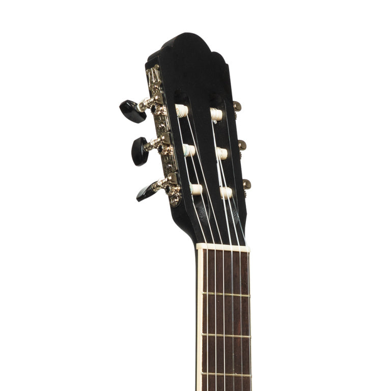 Stagg SCL70 classical guitar with spruce top, black
