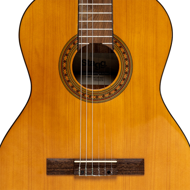 Stagg SCL60 classical guitar with spruce top, natural colour