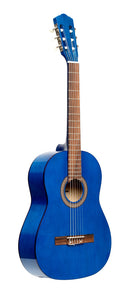 Stagg 3/4 classical guitar with linden top, blue