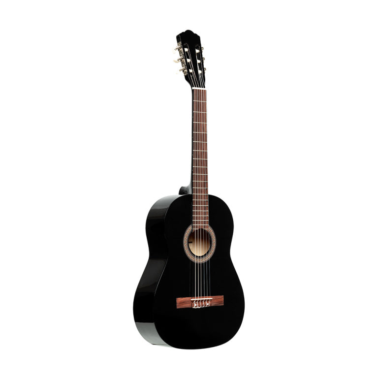 Stagg 4/4 classical guitar with linden top, black