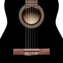 Stagg 4/4 classical guitar with linden top, black