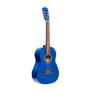 Stagg 4/4 classical guitar with linden top, blue