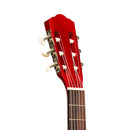 Stagg 4/4 classical guitar with linden top, red