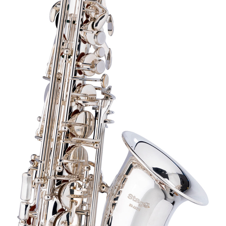 Stagg Eb Alto Saxophone, in soft case - Silver Plated