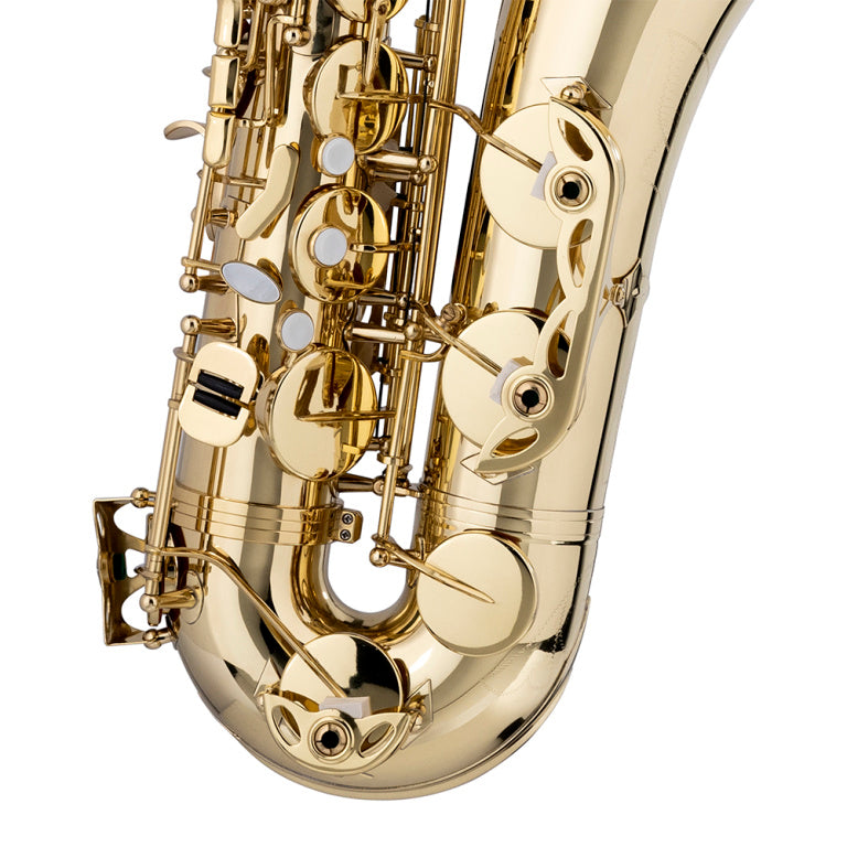 Stagg Bb Tenor Saxophone, in soft case - clear lacquered