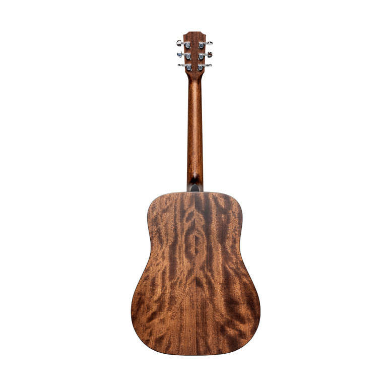 JN Guitars Acoustic dreadnought guitar with solid mahogany top, Dovern series