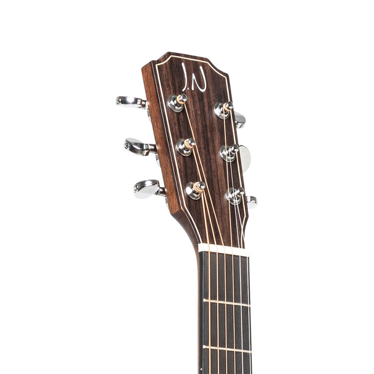 JN Guitars Acoustic dreadnought guitar with solid mahogany top, Dovern series