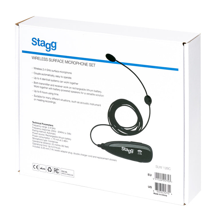 Stagg Wireless surface microphone set (with transmitter and receiver)