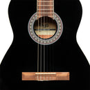 Stagg SCL60 classical guitar with spruce top, black