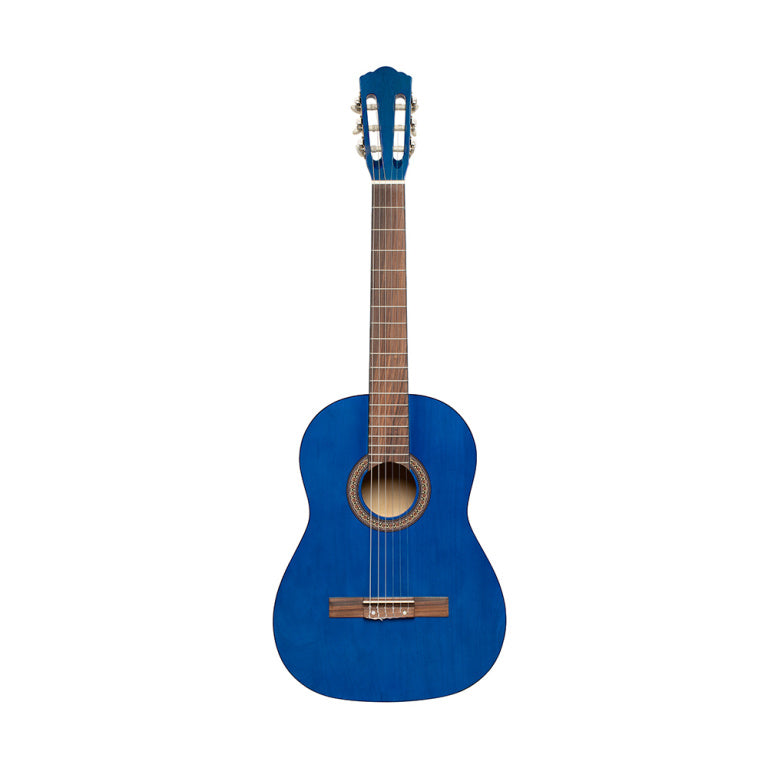 Stagg 3/4 classical guitar with linden top, blue