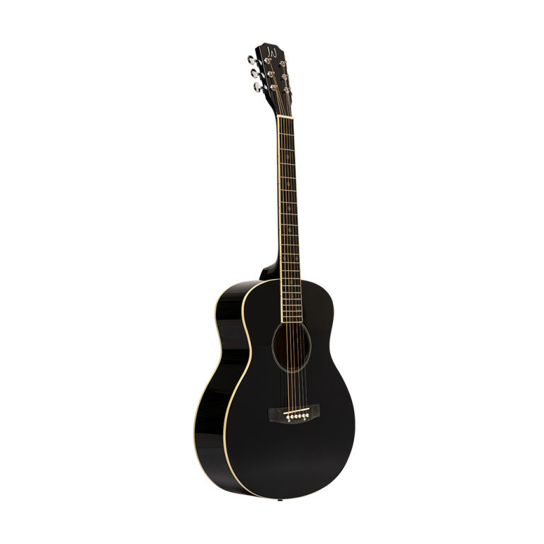 JN Guitars Acoustic travel guitar with solid spruce top, Bessie series - Black