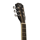 JN Guitars Acoustic travel guitar with solid spruce top, Bessie series - Black
