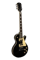 Stagg Standard Series, electric guitar with solid Mahogany body archtop - Black