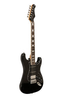 Stagg Electric guitar with solid alder body - Black