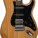Stagg Electric guitar with solid alder body - Natural