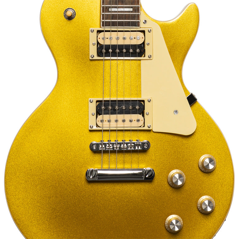 Stagg Standard Series, electric guitar with solid Mahogany body archtop - Gold