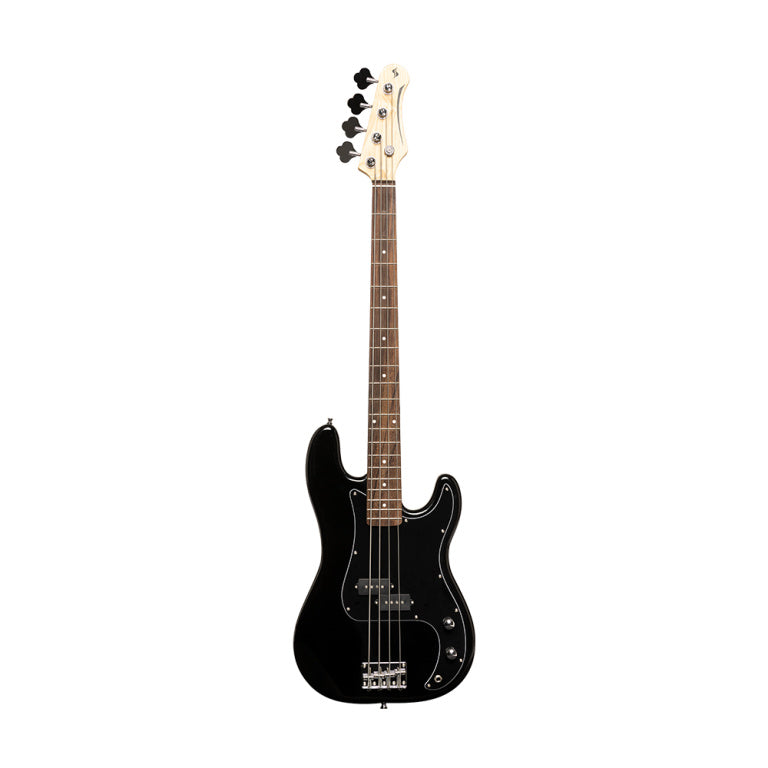 Stagg Standard "P" electric bass guitar - Black (High Gloss)