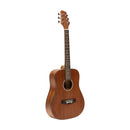 Stagg Acoustic dreadnought travel guitar, sapele, natural finish