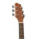 Stagg Acoustic dreadnought travel guitar, sapele, natural finish